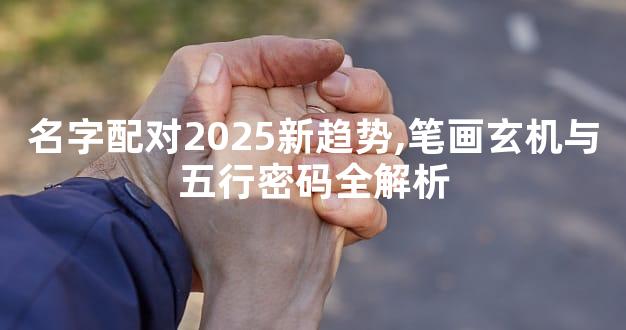名字配对2025新趋势,笔画玄机与五行密码全解析